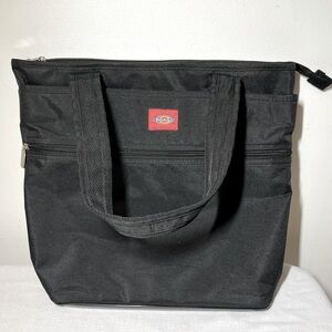DICKIES Black Cooler Tote Bag. Black.